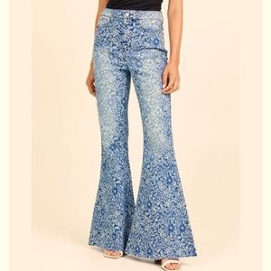 Altar’d State Floral Flare Jeans NWT